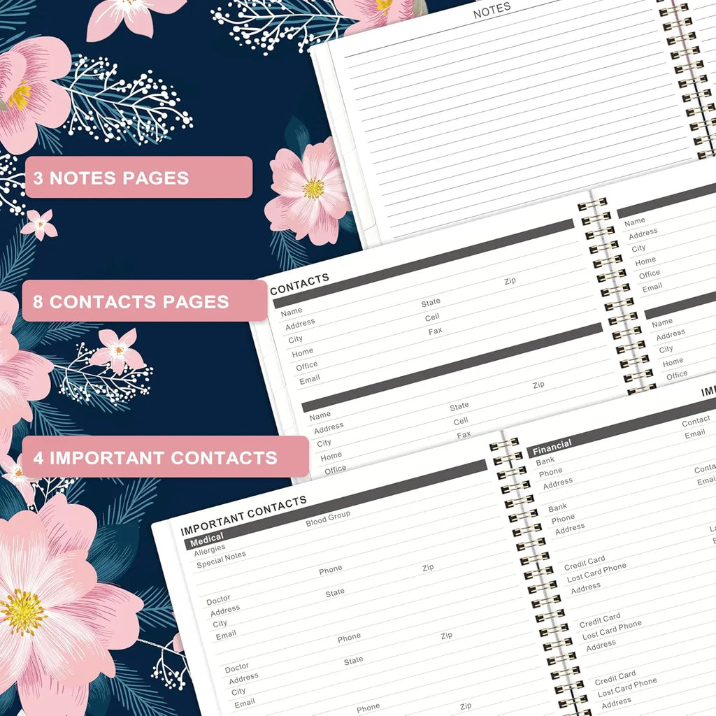 2026-2029 Monthly Planner, 3-Year Calendar with Colorful Tabs and Back Pocket