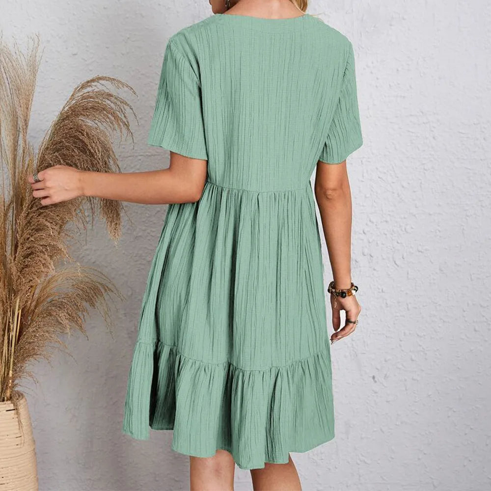 Ruffle Hem Dress