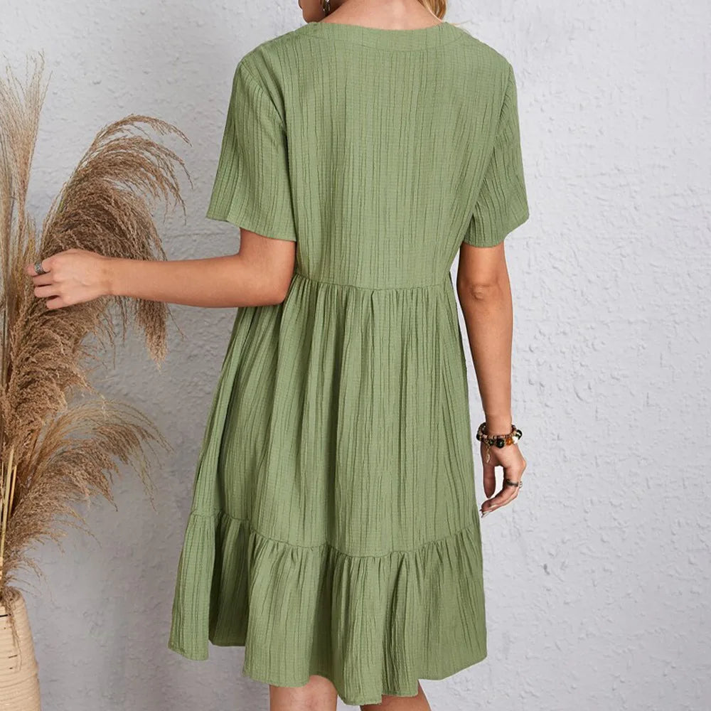 Ruffle Hem Dress