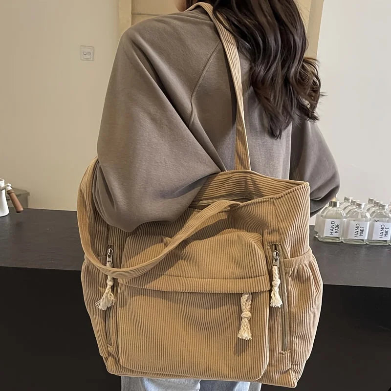 Corduroy Shoulder Bag
