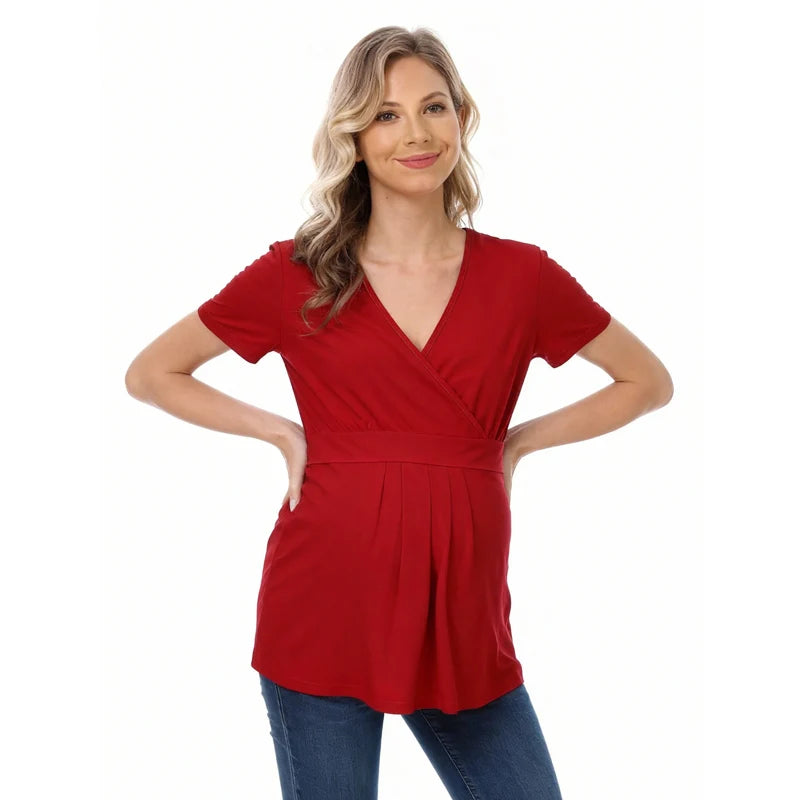 Maternity/Nursing V-Neck Top