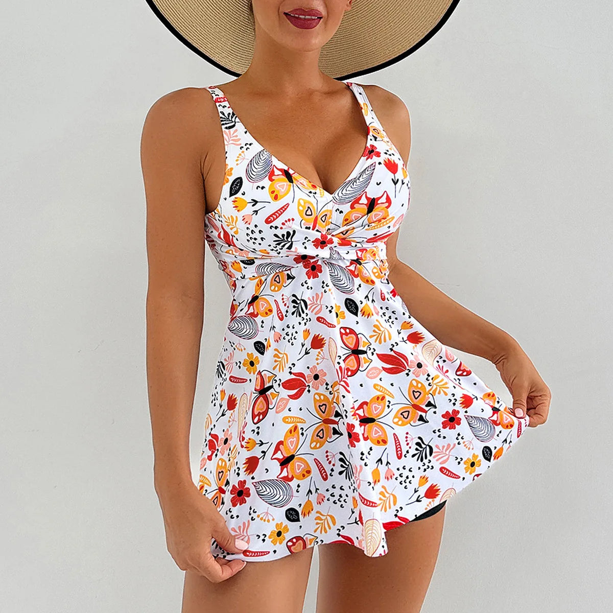 Tankini & High Waist Swim Shorts