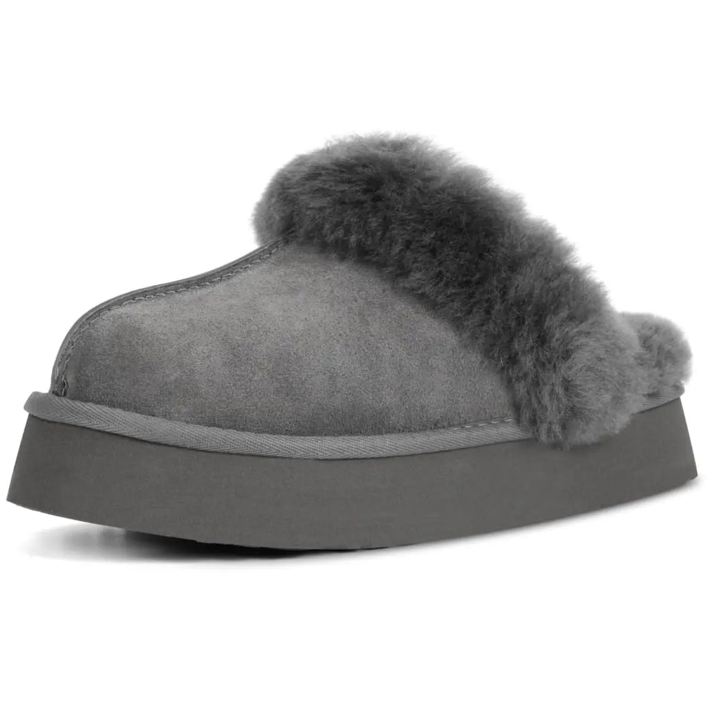 Platform Fuzzy Slippers