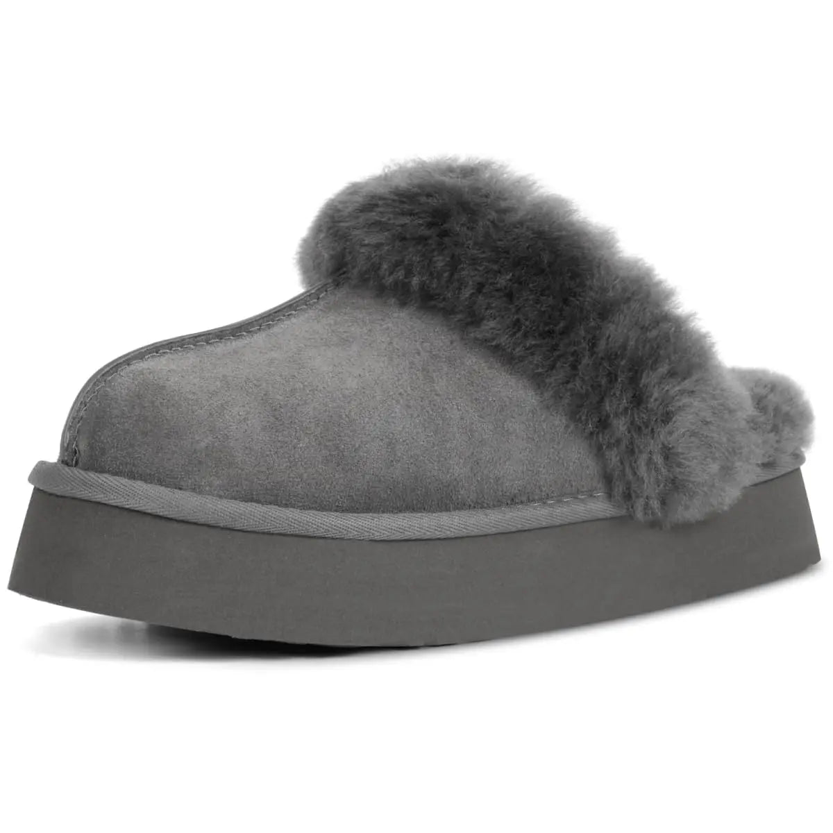 Platform Fuzzy Slippers