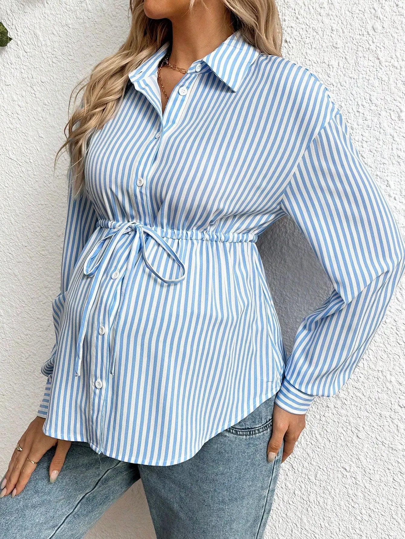 Striped Maternity Top