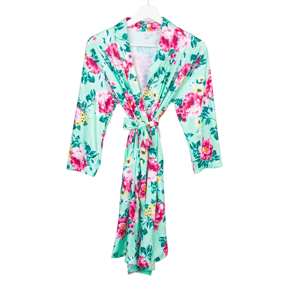 Maternity Robe & Matching Swaddle Set