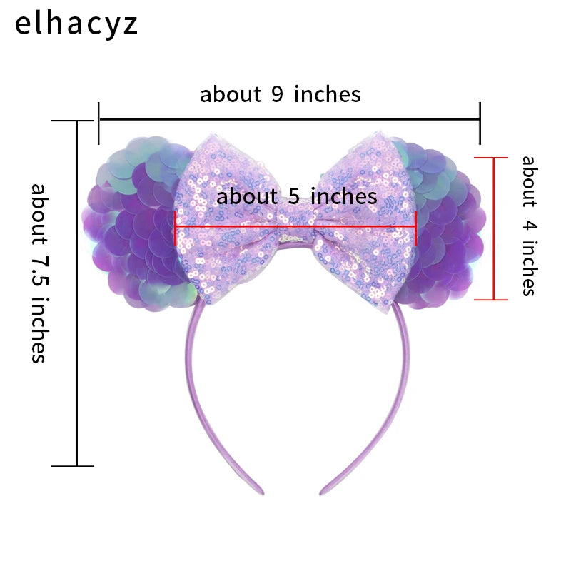 Sparkly Sequin Mouse Ears Headband