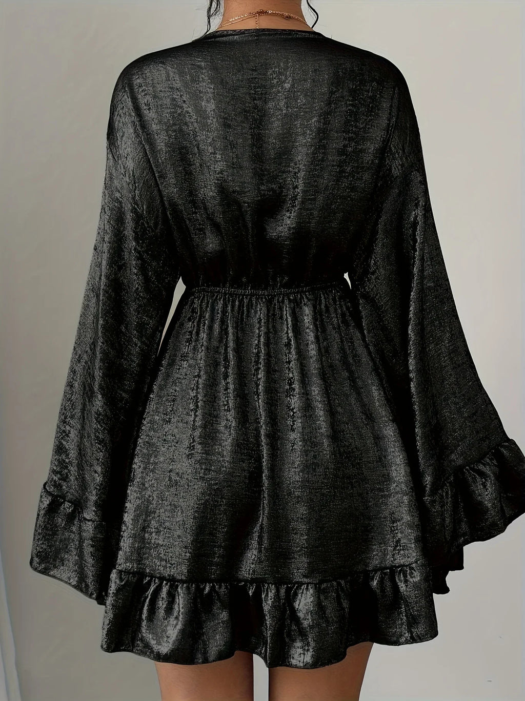 Velvet Babydoll Mini Dress