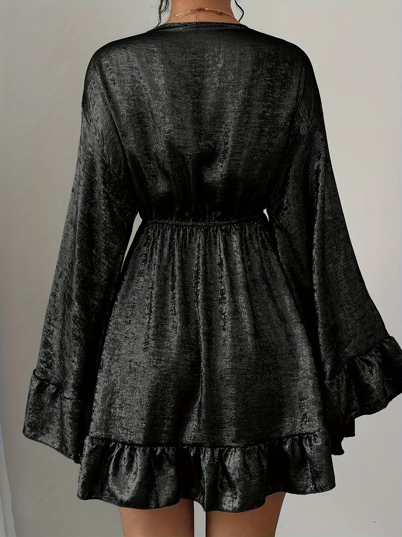 Velvet Babydoll Mini Dress