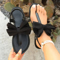 Flat Sandals with Bow