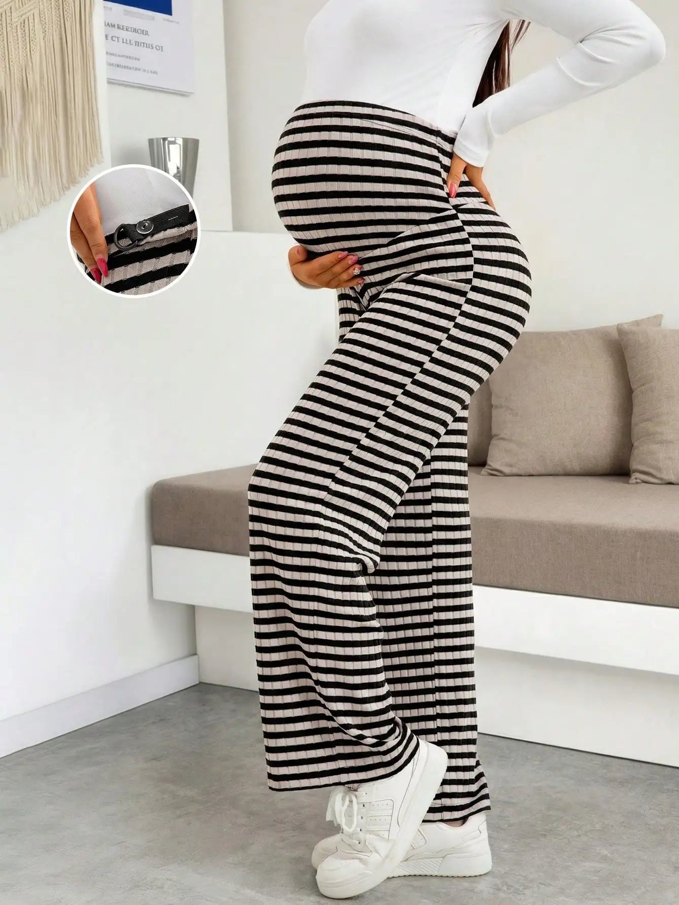 Maternity Ribbed Lounge Pants