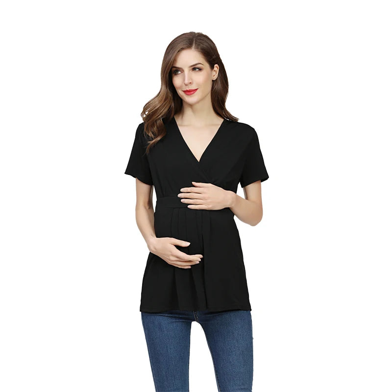 Maternity/Nursing V-Neck Top