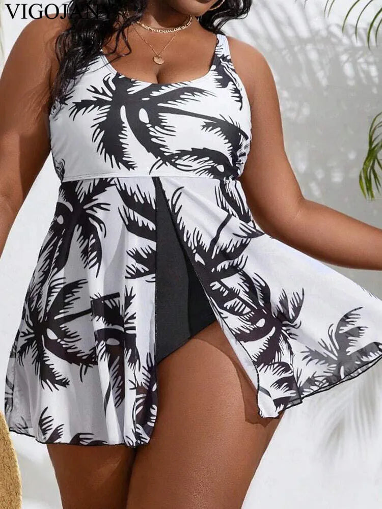 Swim Dress with Slit