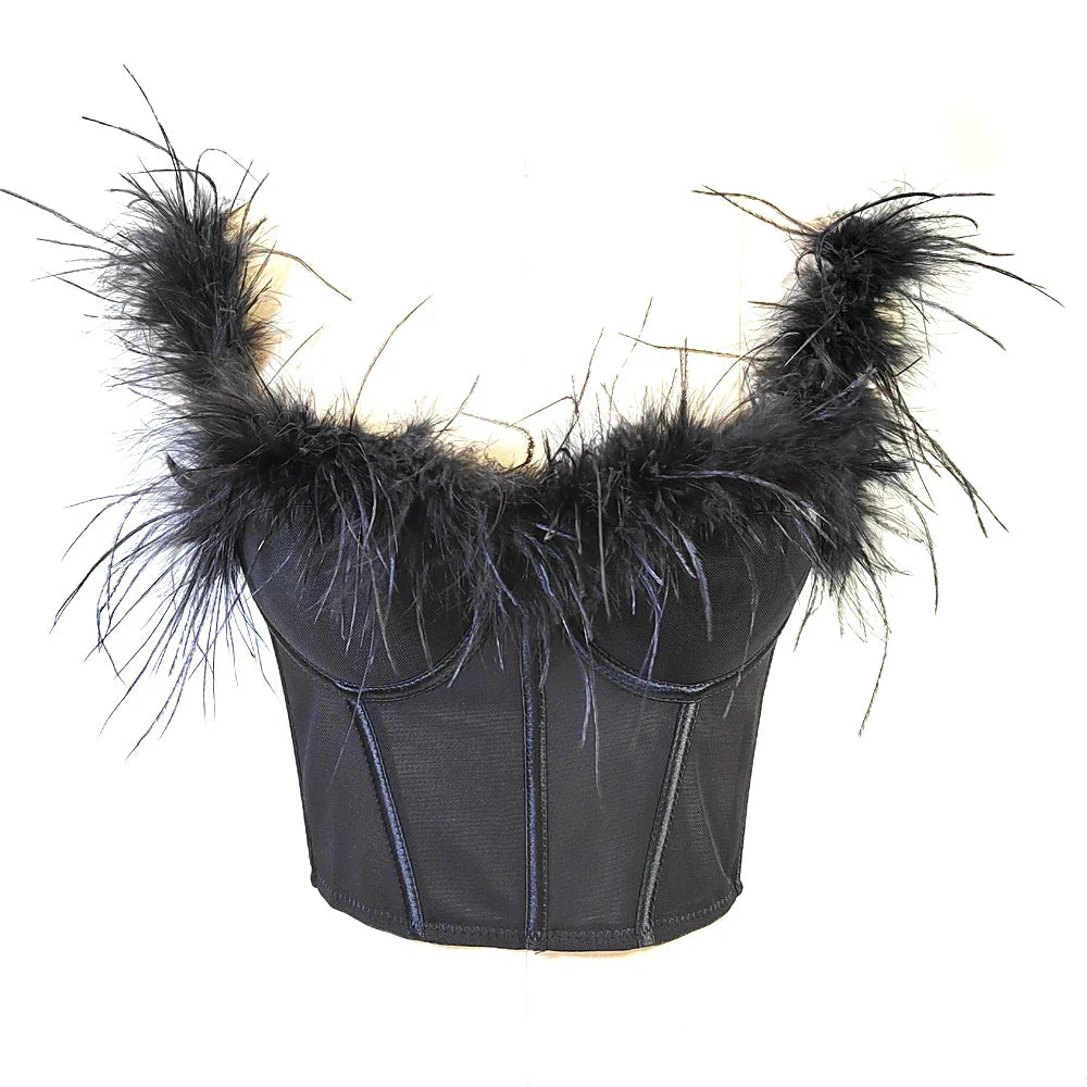 Feathered Bustier