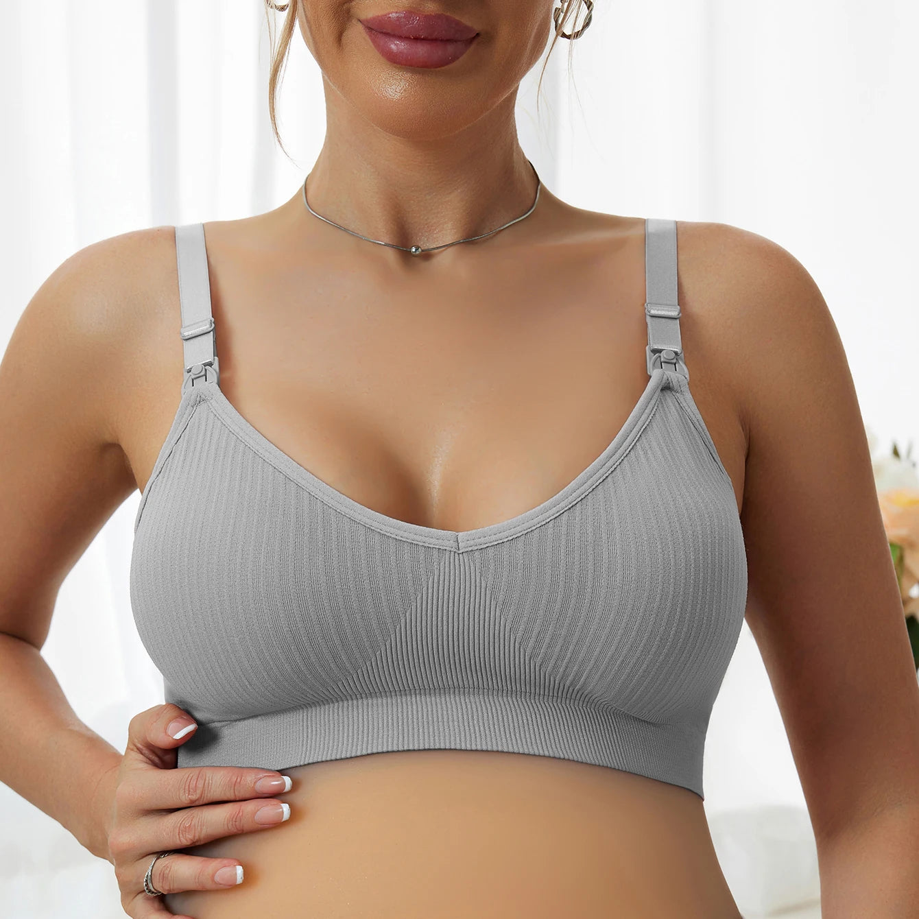 4-Pieces Nursing Bras Set