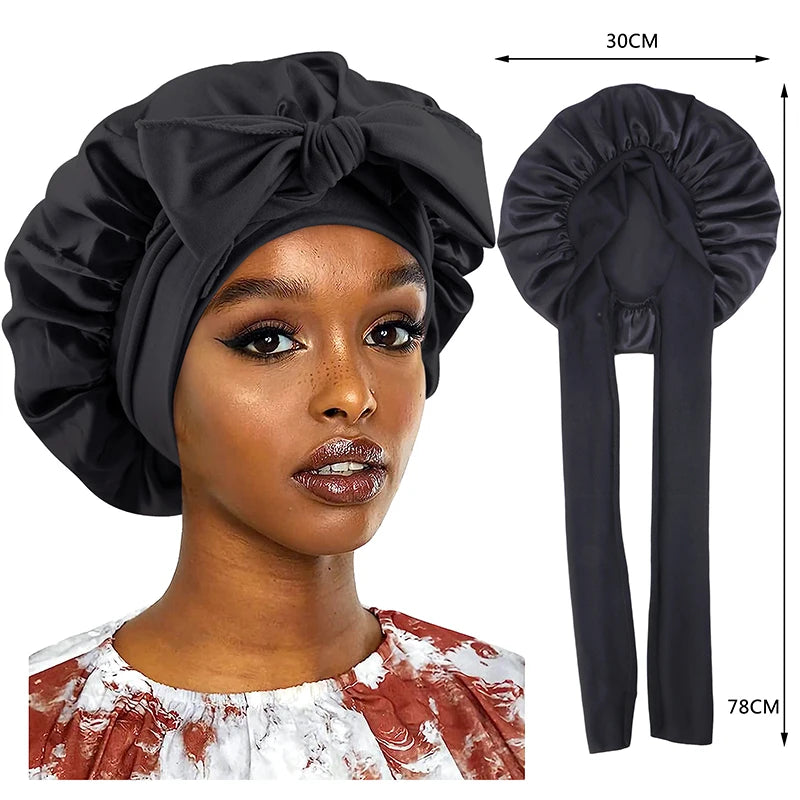 Satin Bonnet-With Tie