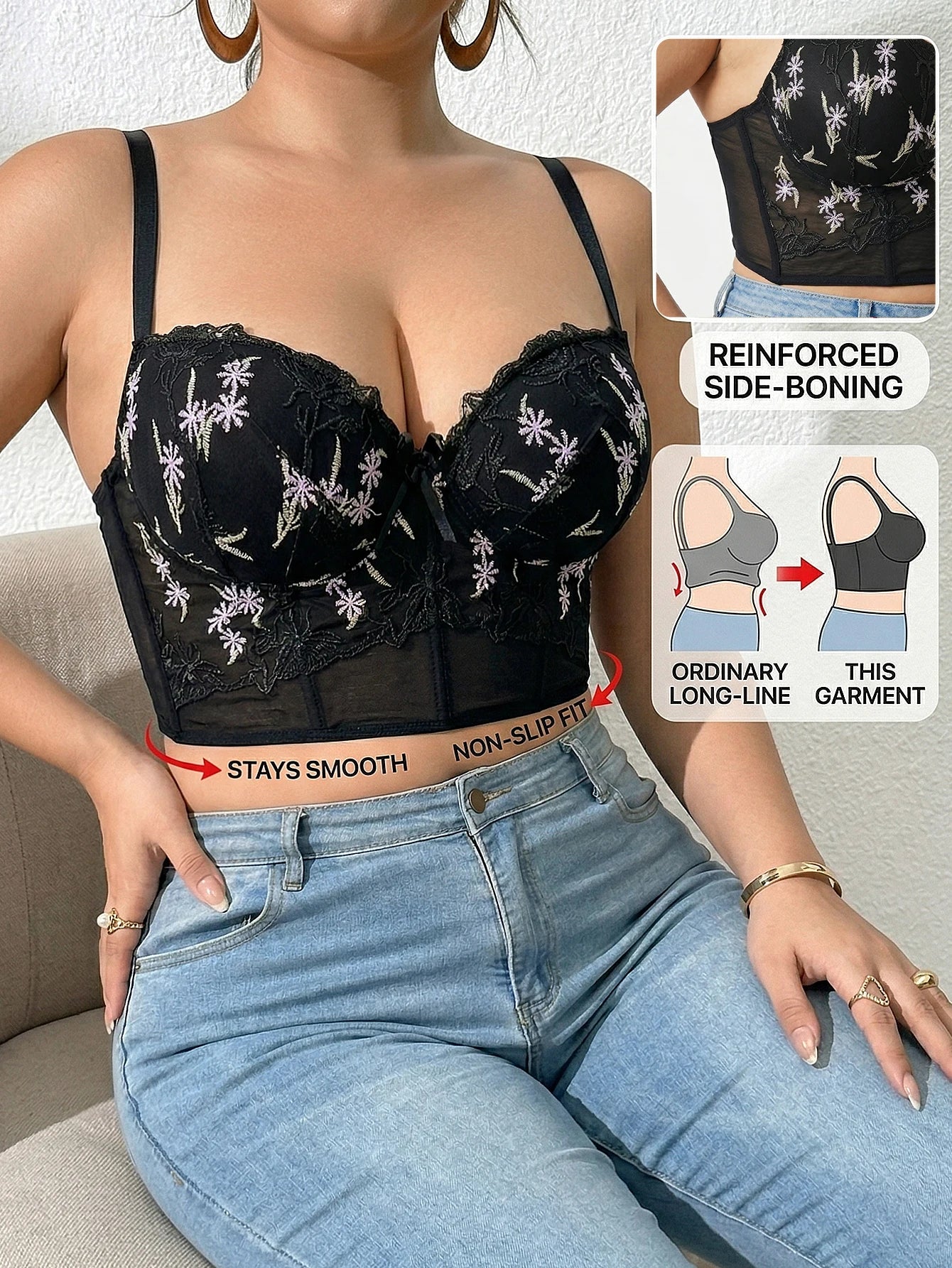 Floral Bustier