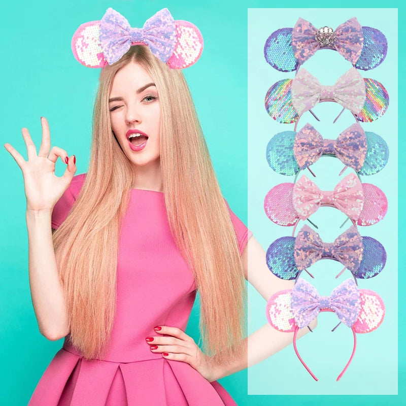 Sparkly Mouse Ears Headband