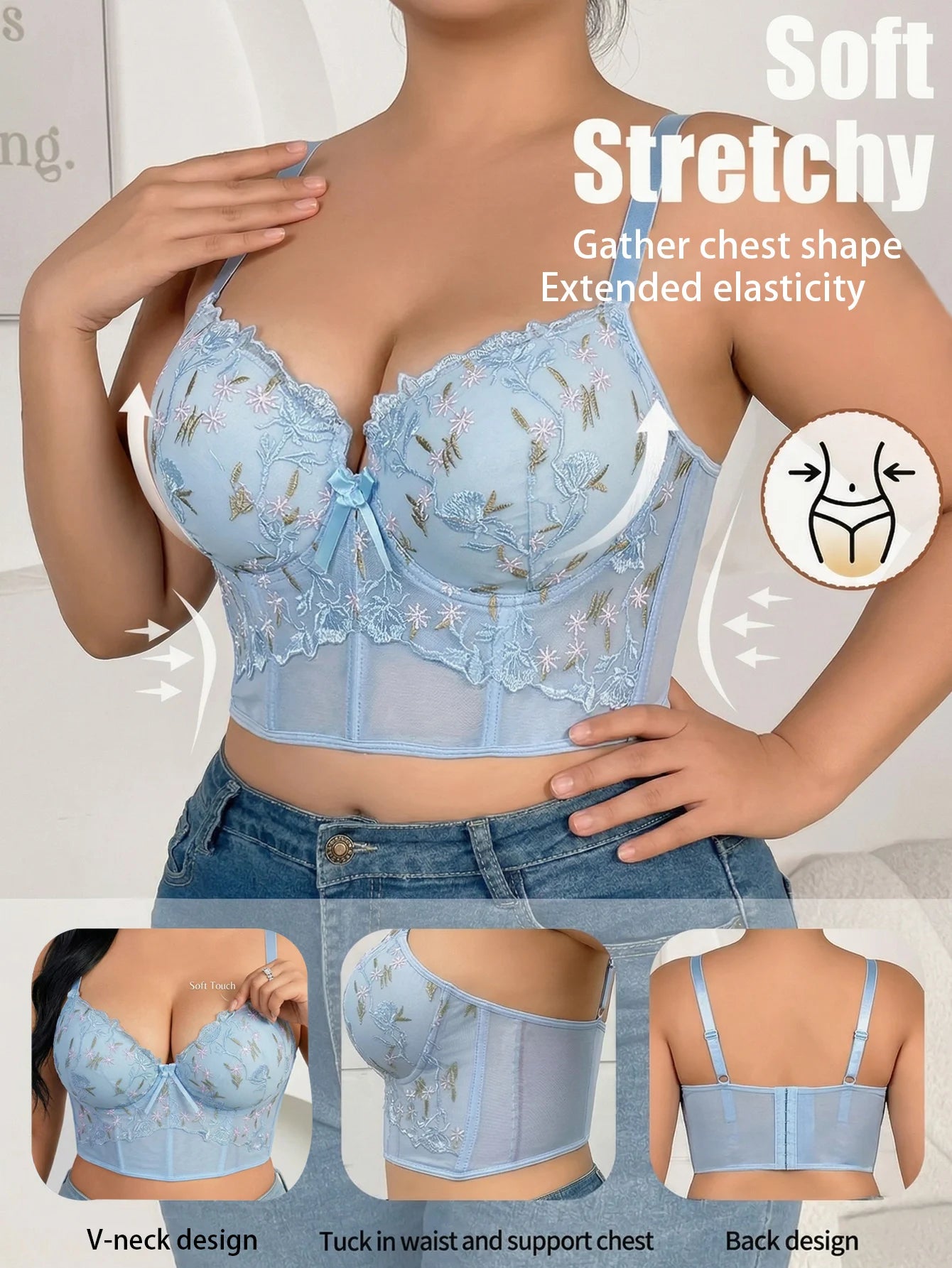 Floral Bustier