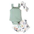 Baby Girl Summer Set-With Headband