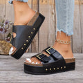 Platform Leather Sandals