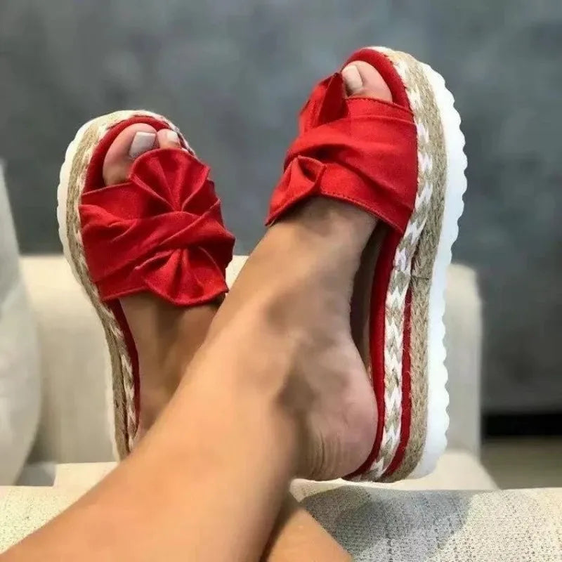 Bowknot Platform Sandals