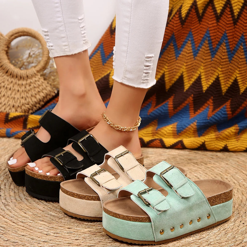 Platform Leather Sandals