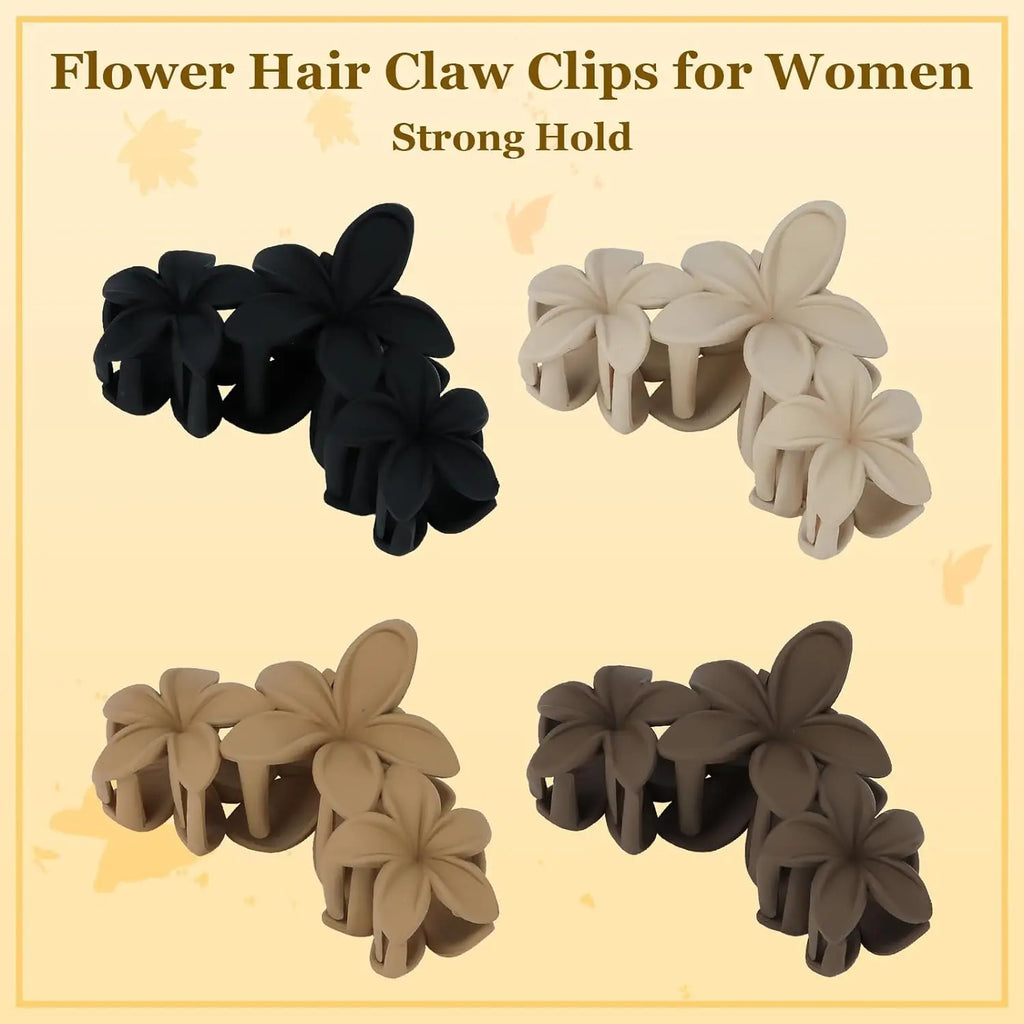 Flower Hair Clip Set(4Pcs)