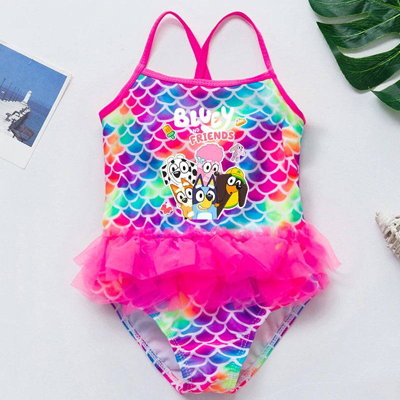 One-Piece Bluey Swimsuit