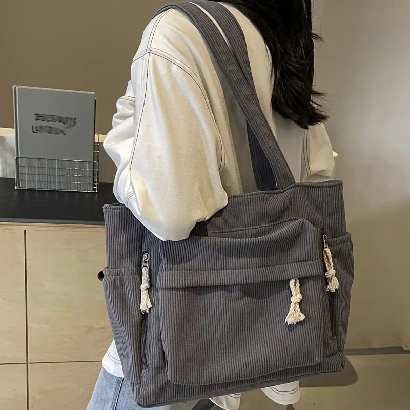 Corduroy Shoulder Bag