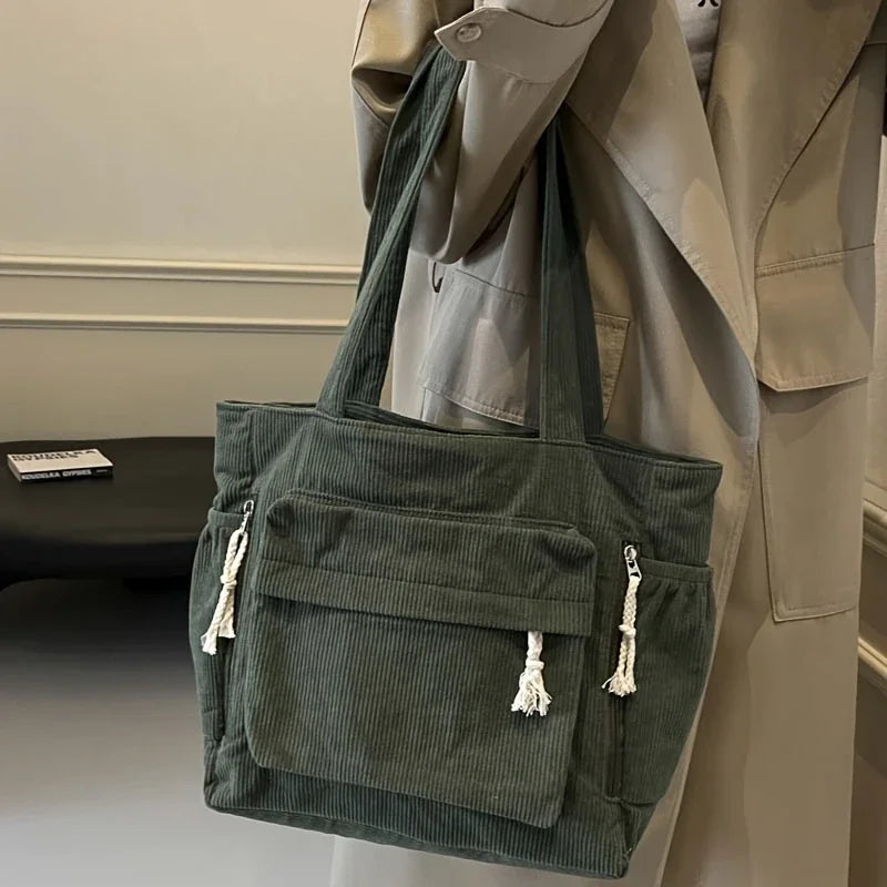 Corduroy Shoulder Bag