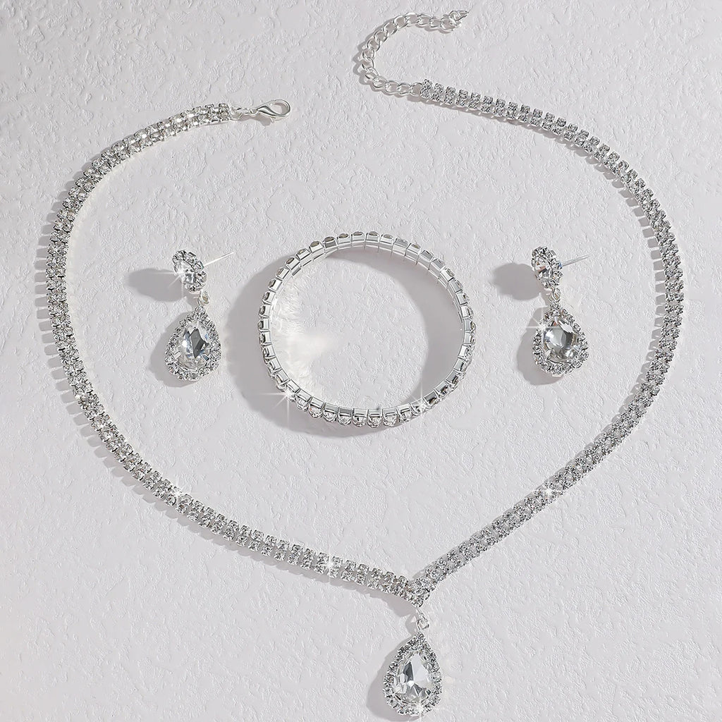 Alloy & Cubic Zirconia Jewelry Set