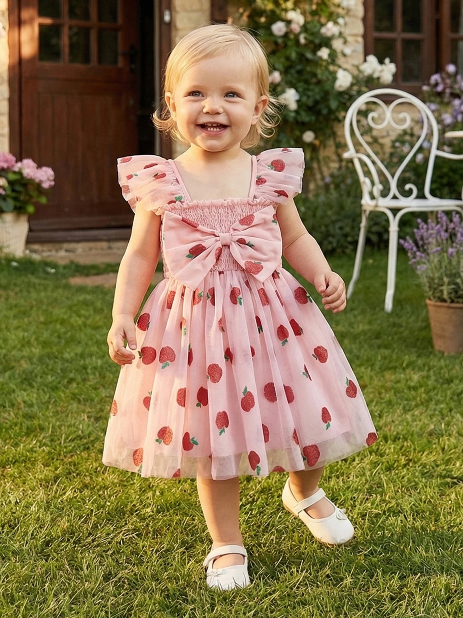 Ruffle Sleeve Dress