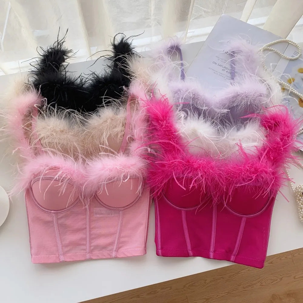 Feathered Bustier
