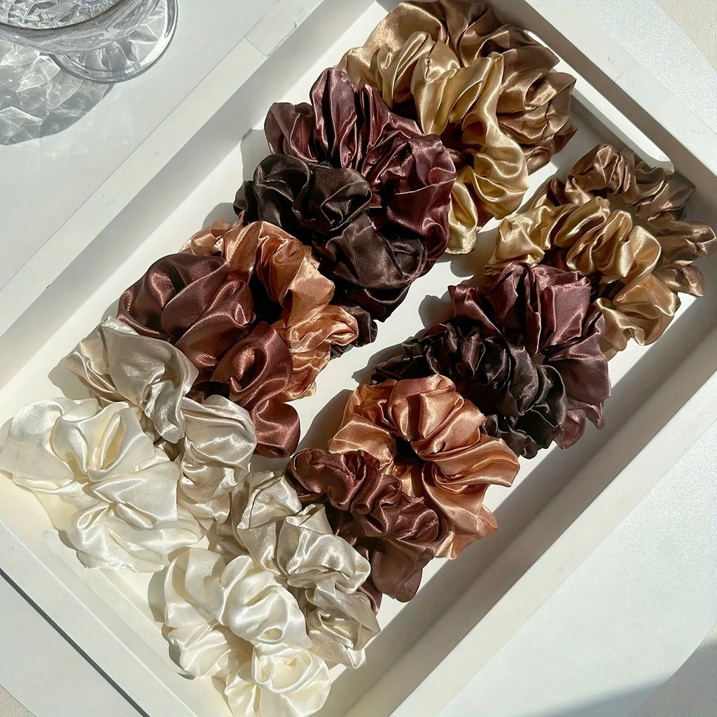 16Pcs Silk Scrunchie Set