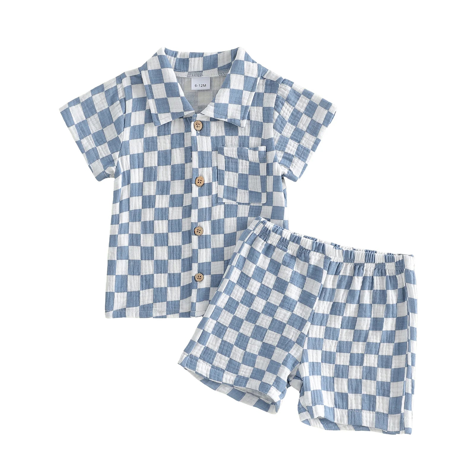 Checkered Collared Set
