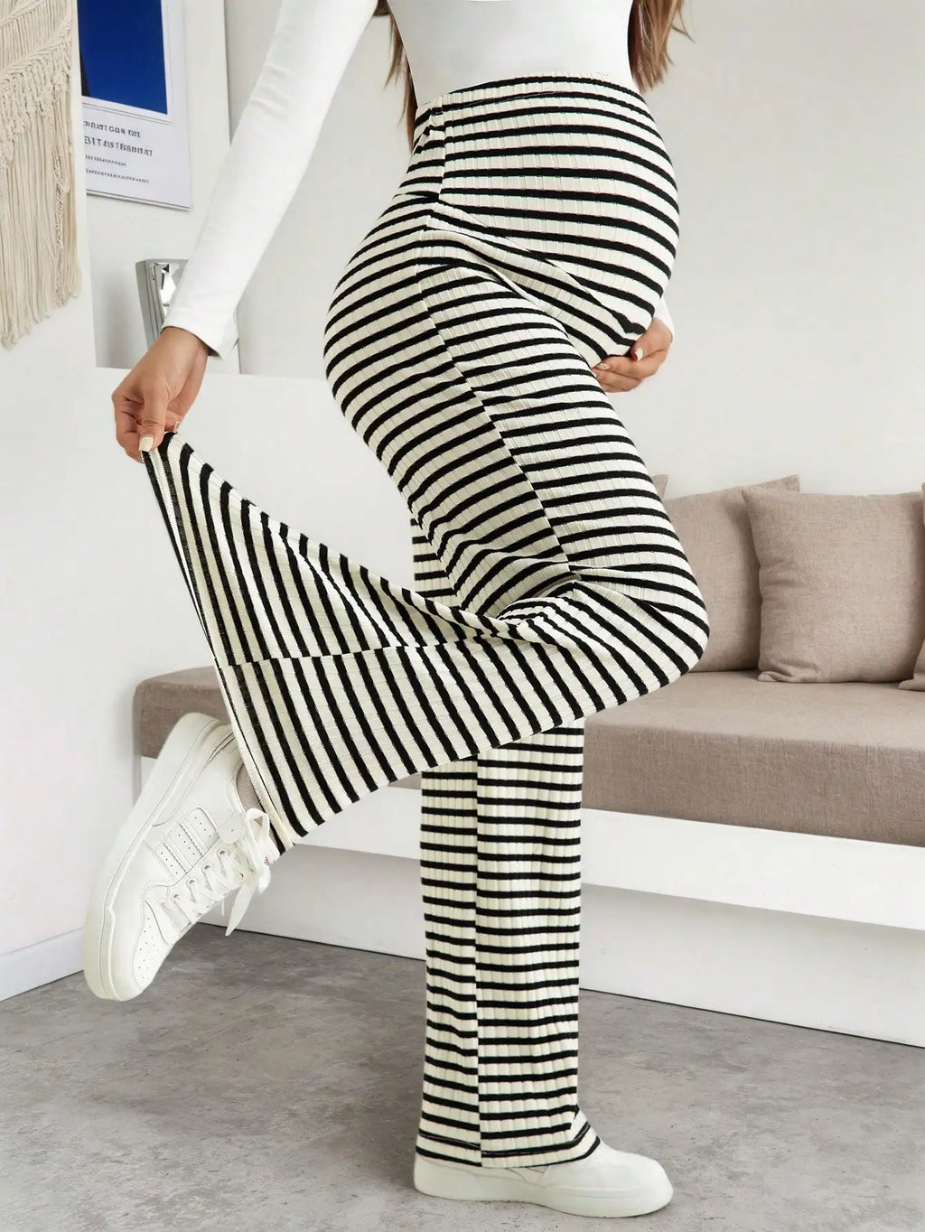 Maternity Ribbed Lounge Pants