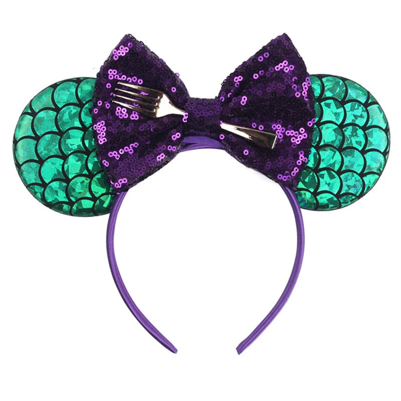Sequined Character Mouse Ears Headband