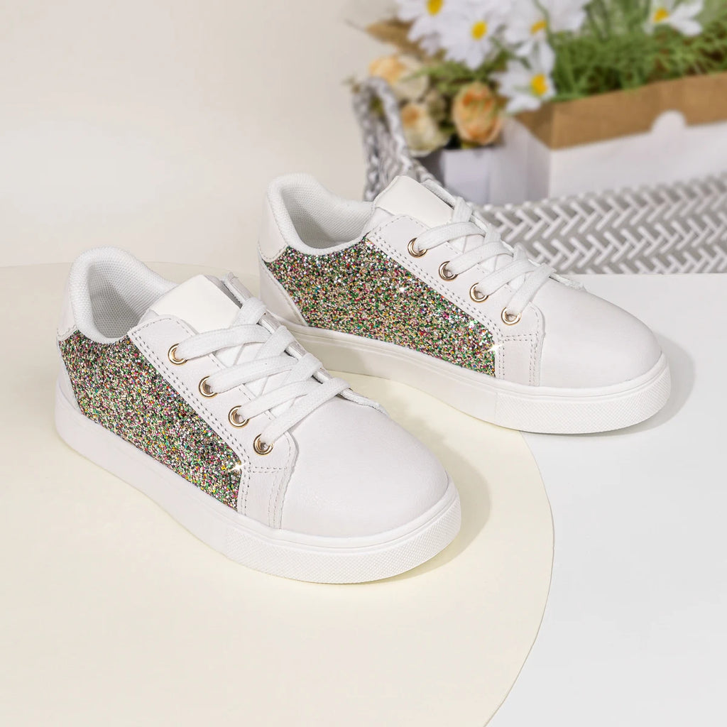Girls Glitter Sneakers