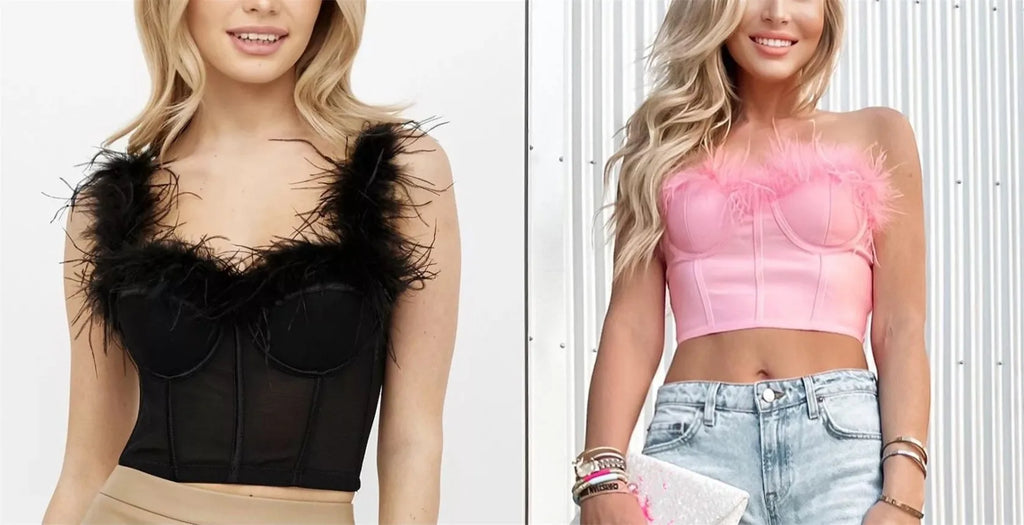 Feathered Bustier