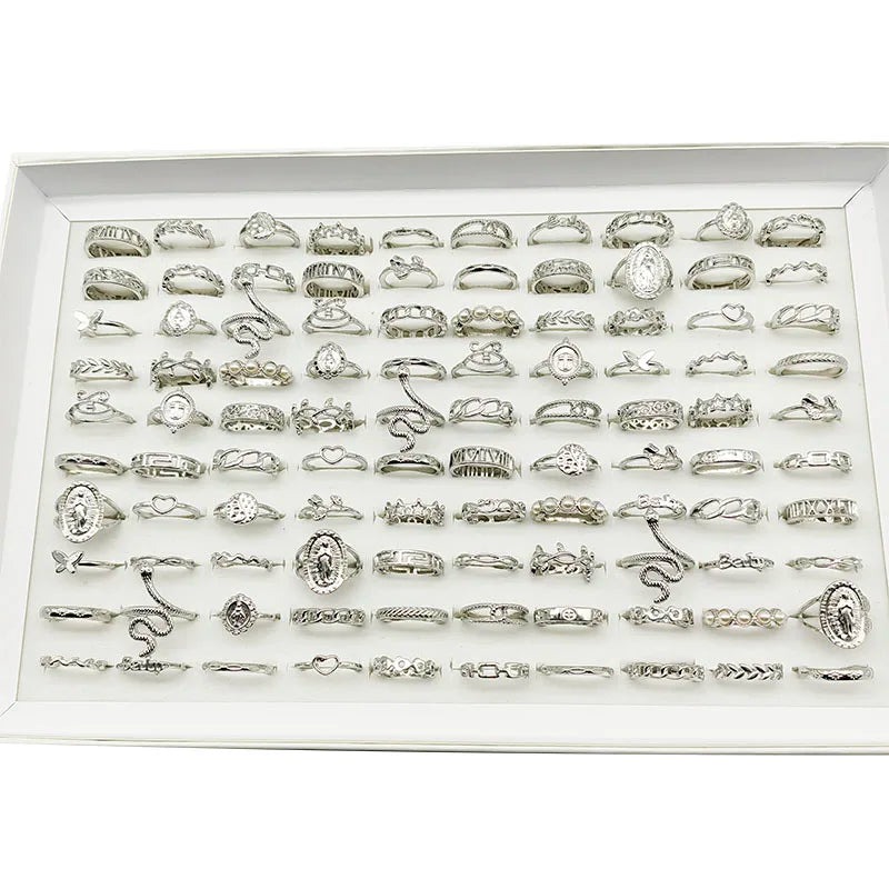 Gold Metal Ring Set(30Pcs)