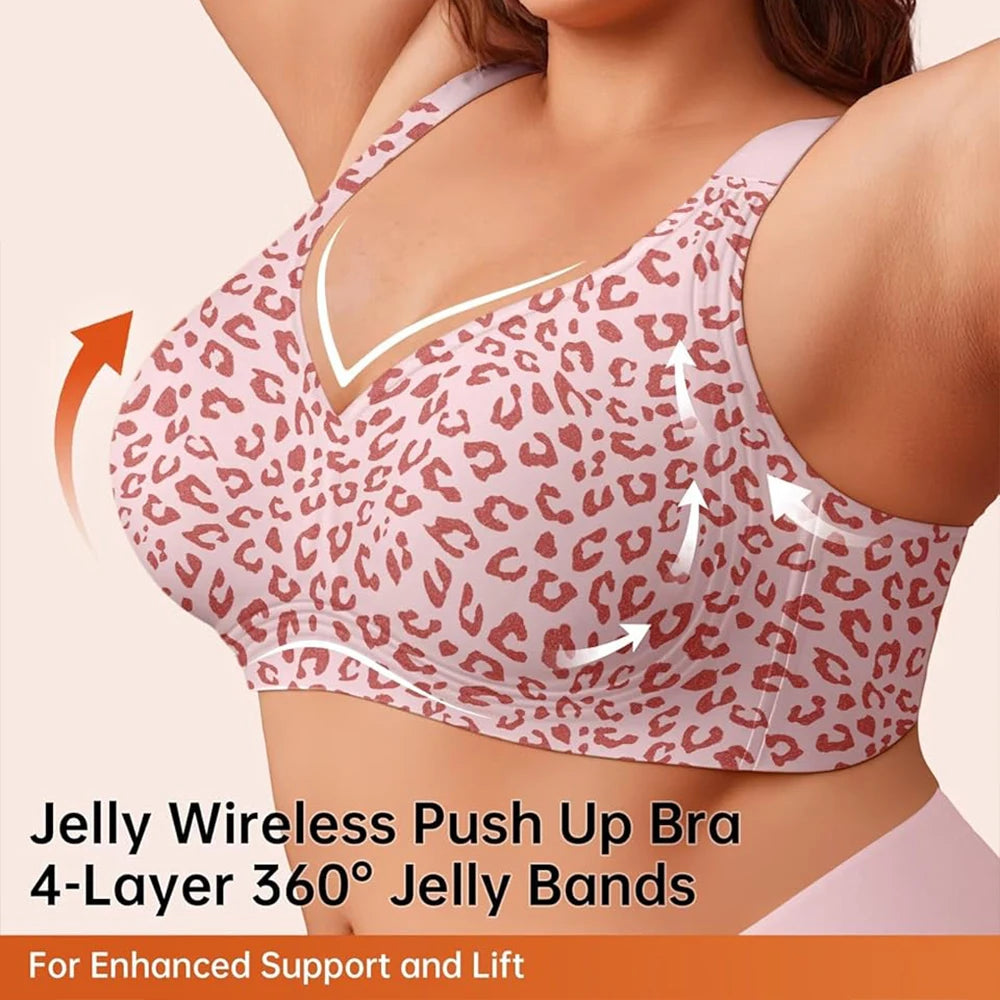 Jelly Wireless Push Up Bra