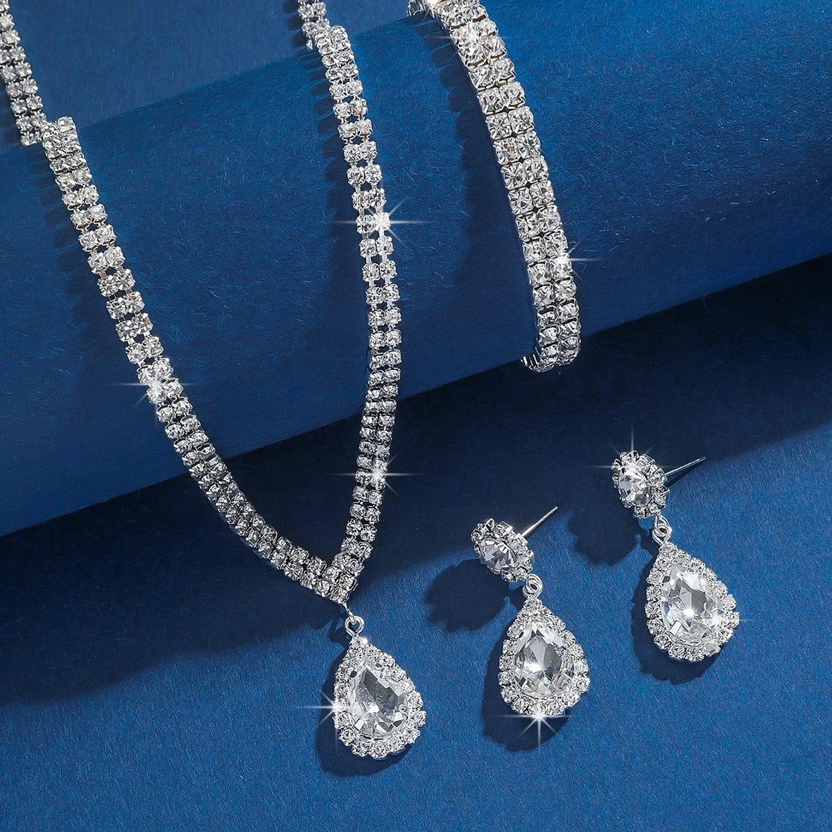 Alloy & Cubic Zirconia Jewelry Set