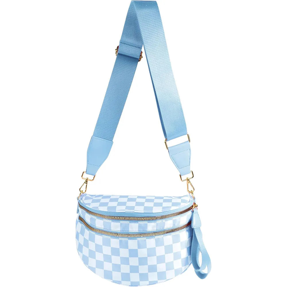 Checkered Crossbody Bag