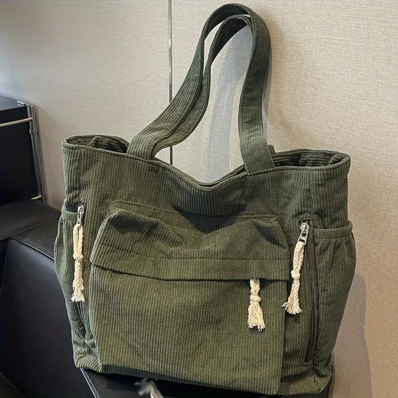 Corduroy Shoulder Bag