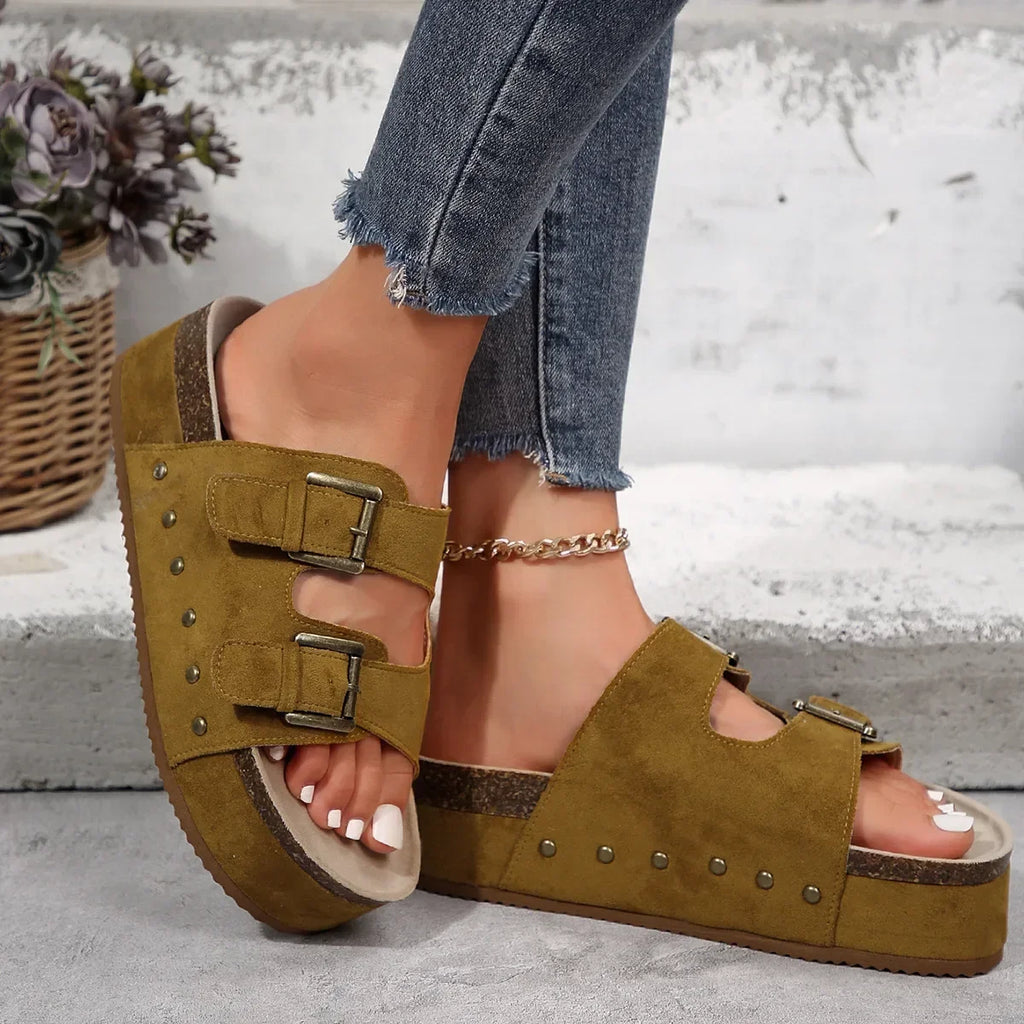 Platform Leather Sandals