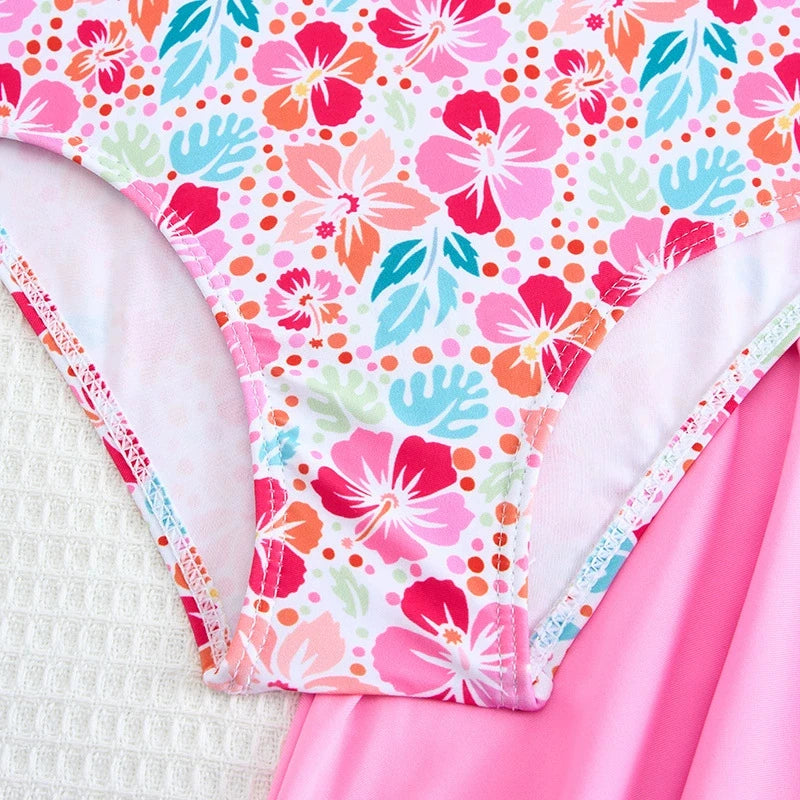 One-Piece Swimsuit with Swim Skirt
