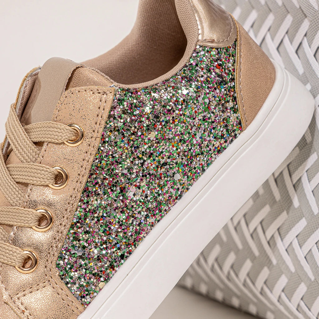Girls Glitter Sneakers
