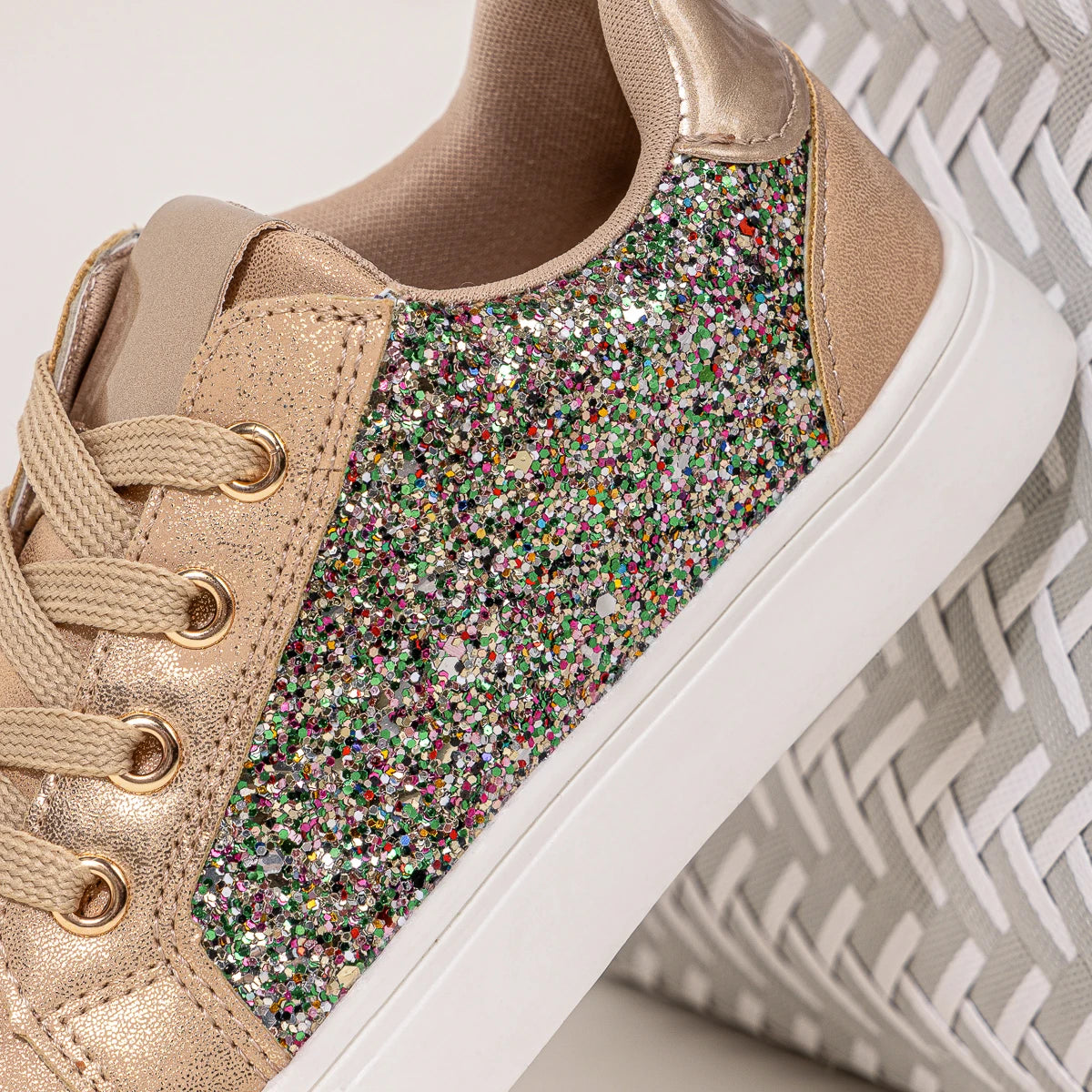 Girls Glitter Sneakers