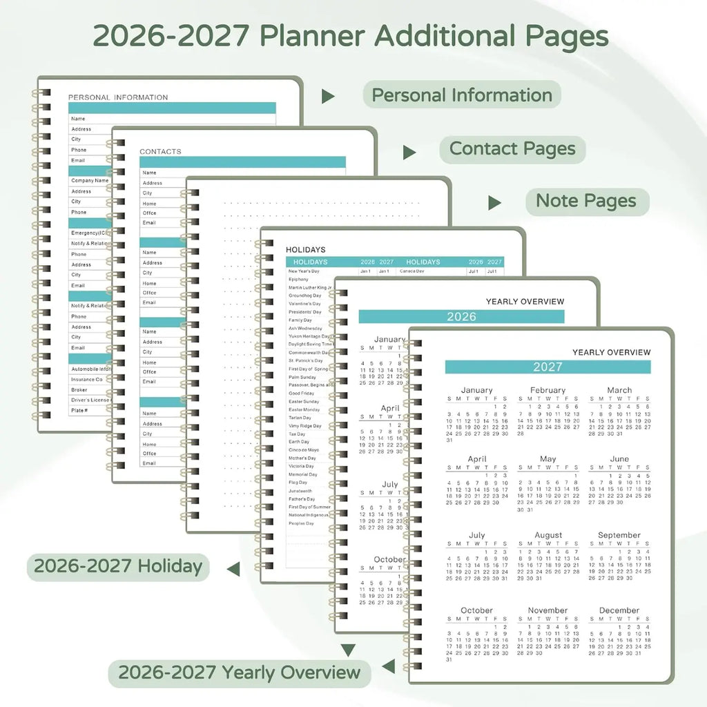 Jan 2026-Dec 2027 Monthly Planner(7×10)